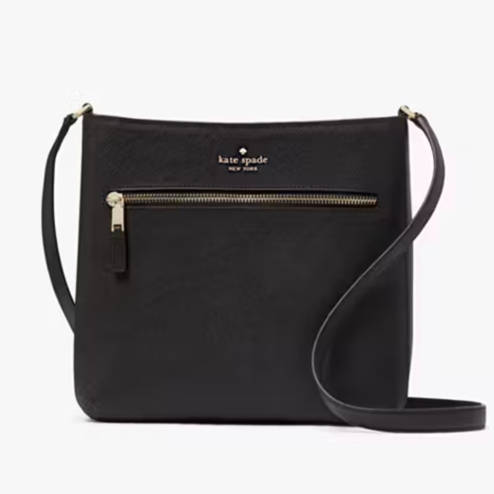 kate spade Black Crossbody Bag with Gold Hardware